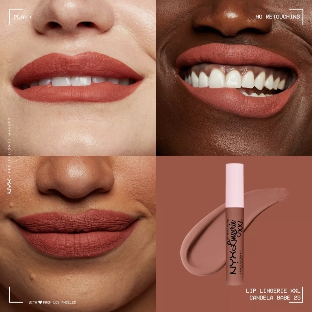 NYX Lip Lingerie XXL 2pk Matte Lipsticks in Candela Babe - Picture 2 of 6